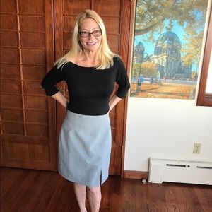 Wool and spandex skirt